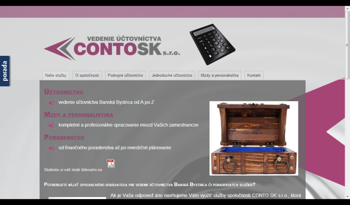 Referencia www.contosk.sk - tvorba www stránky od Ján Žitniak