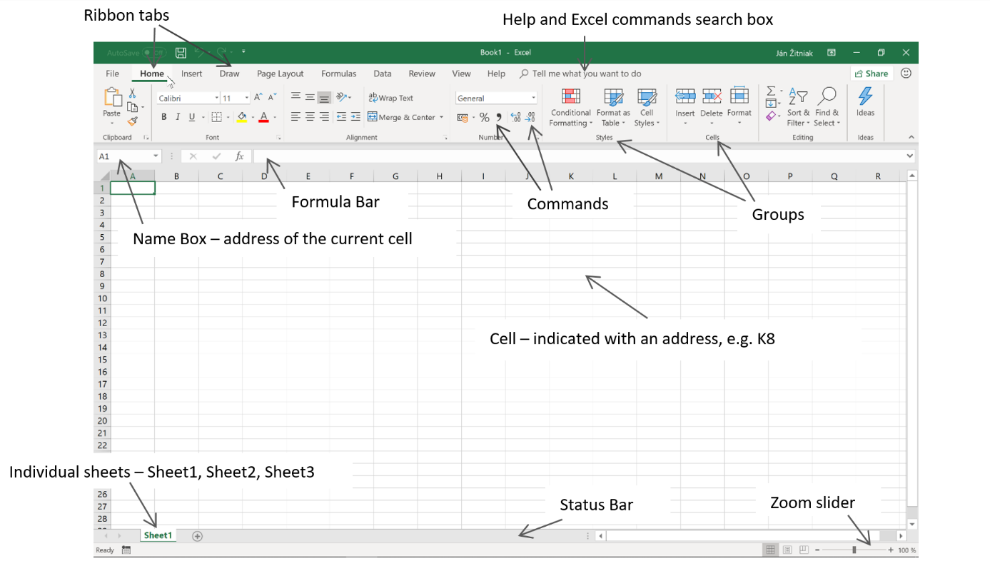 Free excel book for beginners to download - Mgr. Ján Žitniak - IT lektor